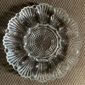 Vintage Deviled Egg glass dish!